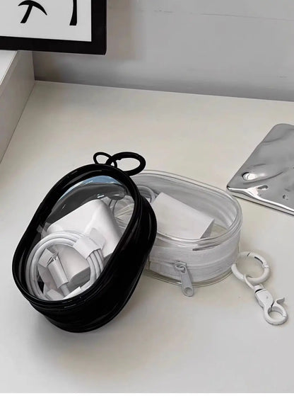 ✨ Multifunctional Clear Data Cable Storage Box ✨