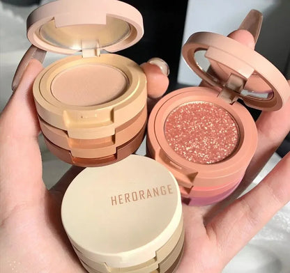 💖 Warna Cute Nude Glitter Eyeshadow Palette 💖