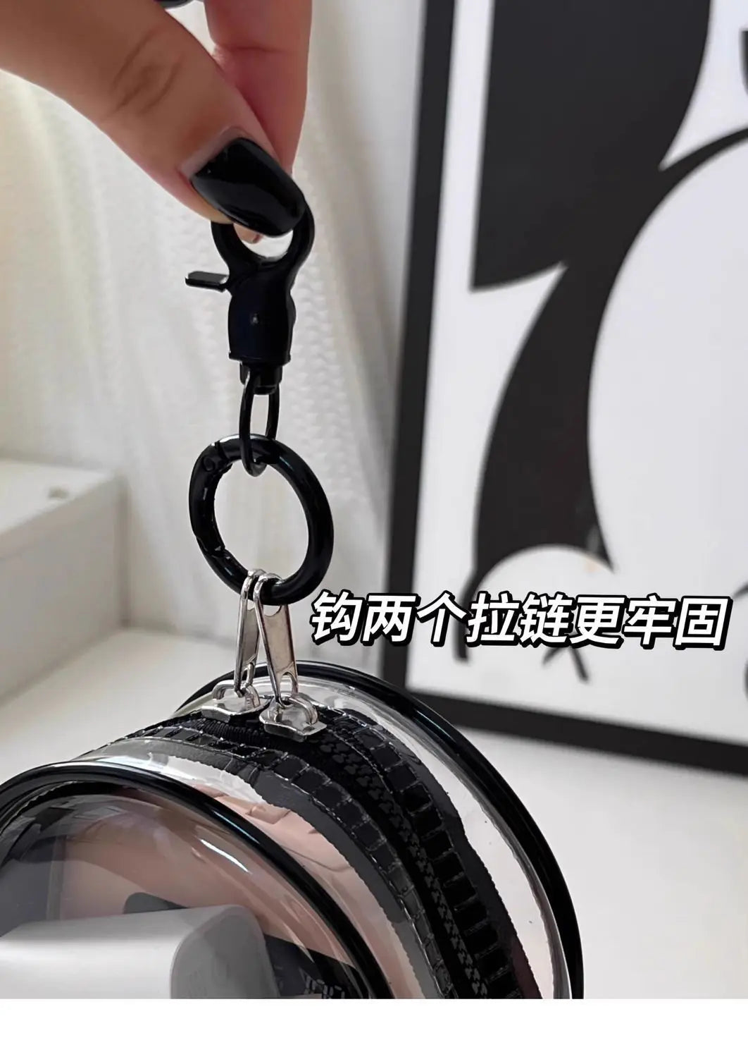 ✨ Multifunctional Clear Data Cable Storage Box ✨