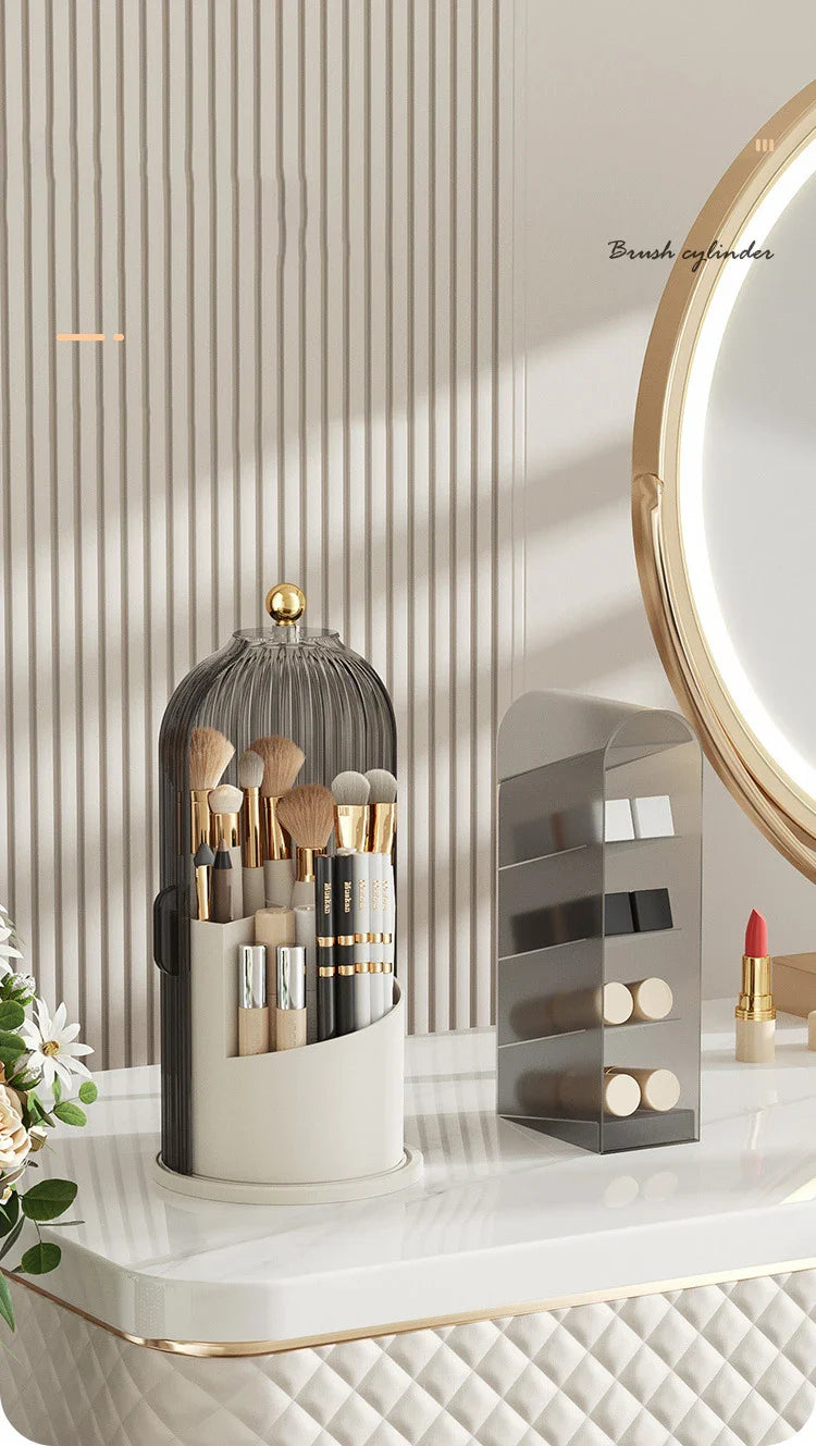 ✨ 360° Rotating Makeup Brush Holder ✨