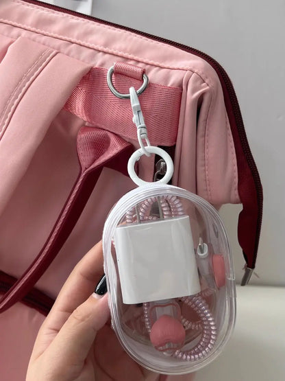 ✨ Multifunctional Clear Data Cable Storage Box ✨