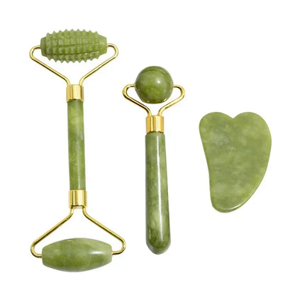 🌿 Natural Jade Roller & Gua Sha 🌿