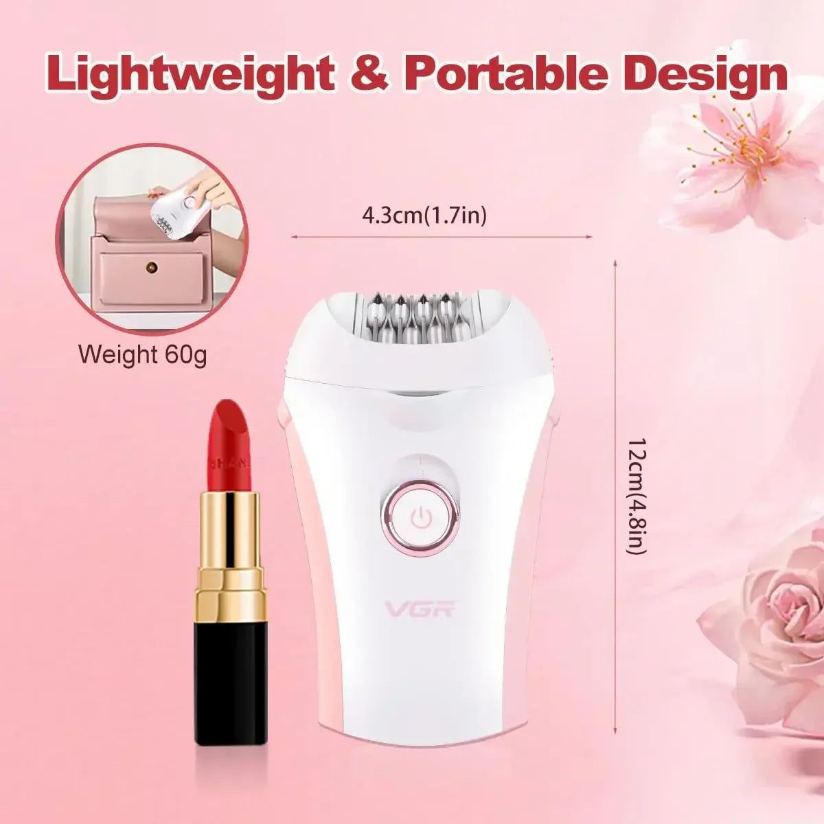 💖 VGR Professional Epilator for Women 💖